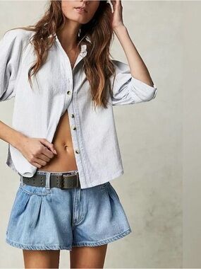 We The Free Free People Ellie Stripe Buttondown